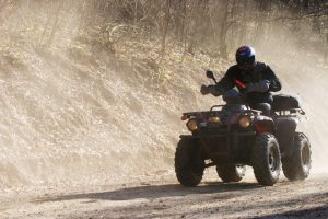 Person on an atv